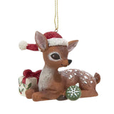 Nostalgic Deer With Christmas Presents Ornaments Set of 2