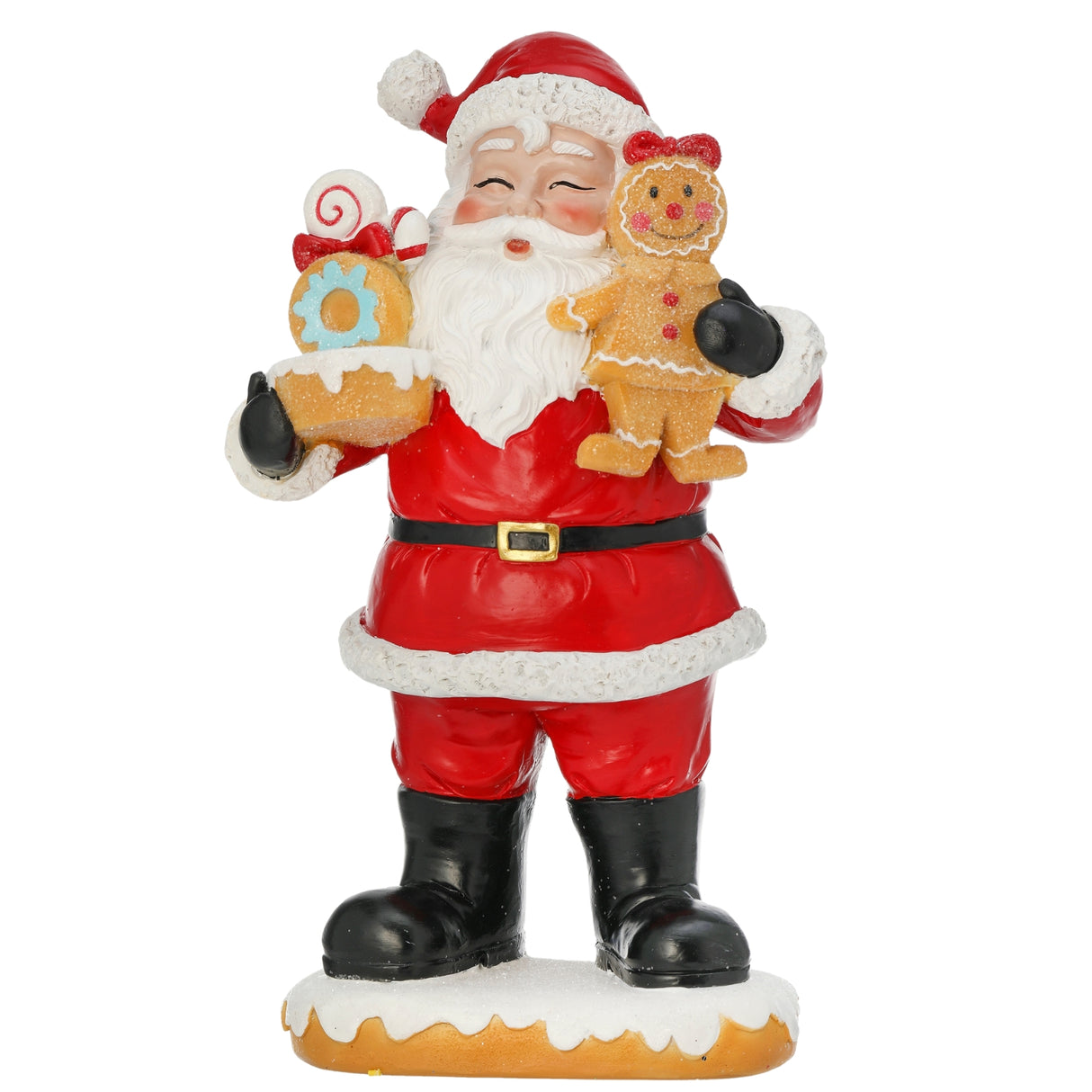 Christmas Santa Gingerbread Cookies Donut Sweet Shop Figurine