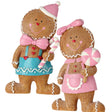 Christmas Pink Peppermint Gingerbread Boy Girl Set