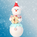 Christmas Cookie Sprinkles Snowman Claydough Pastel Figurine