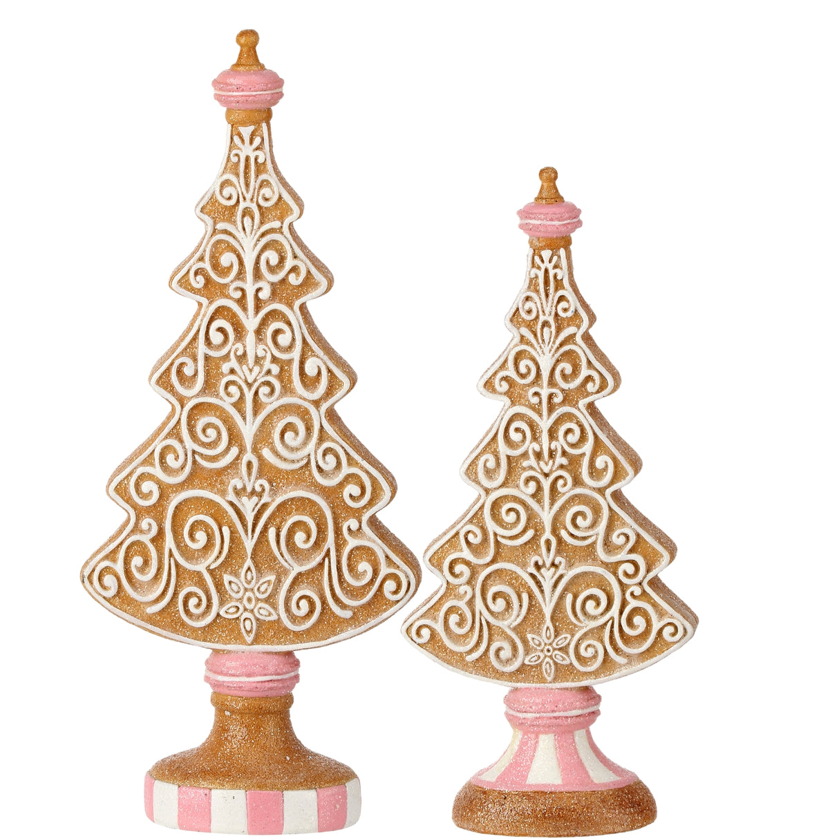 Resin Icing Gingerbread Tree Set