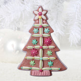 11" Claydough Iced Christmas Tree Gingerbread Ornament