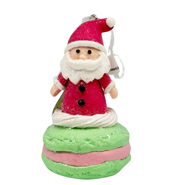 Regency International 3.5 in Macaroon Santa Claydough Ornament