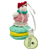 Regency International 3.5 in Macaroon Snowgirl Claydough Ornament