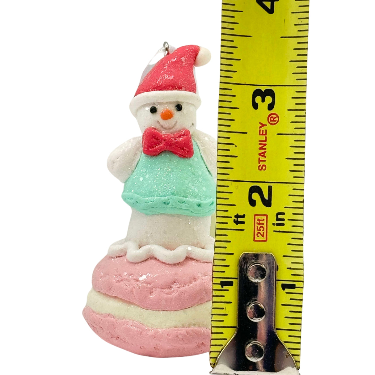 Regency International 3.5 in Macaroon Snowman Claydough Ornament