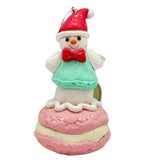 Regency International 3.5 in Macaroon Snowman Claydough Ornament