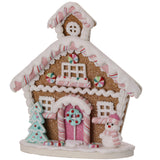 8" Claydough Flat Candy Snowman Gingerbread House