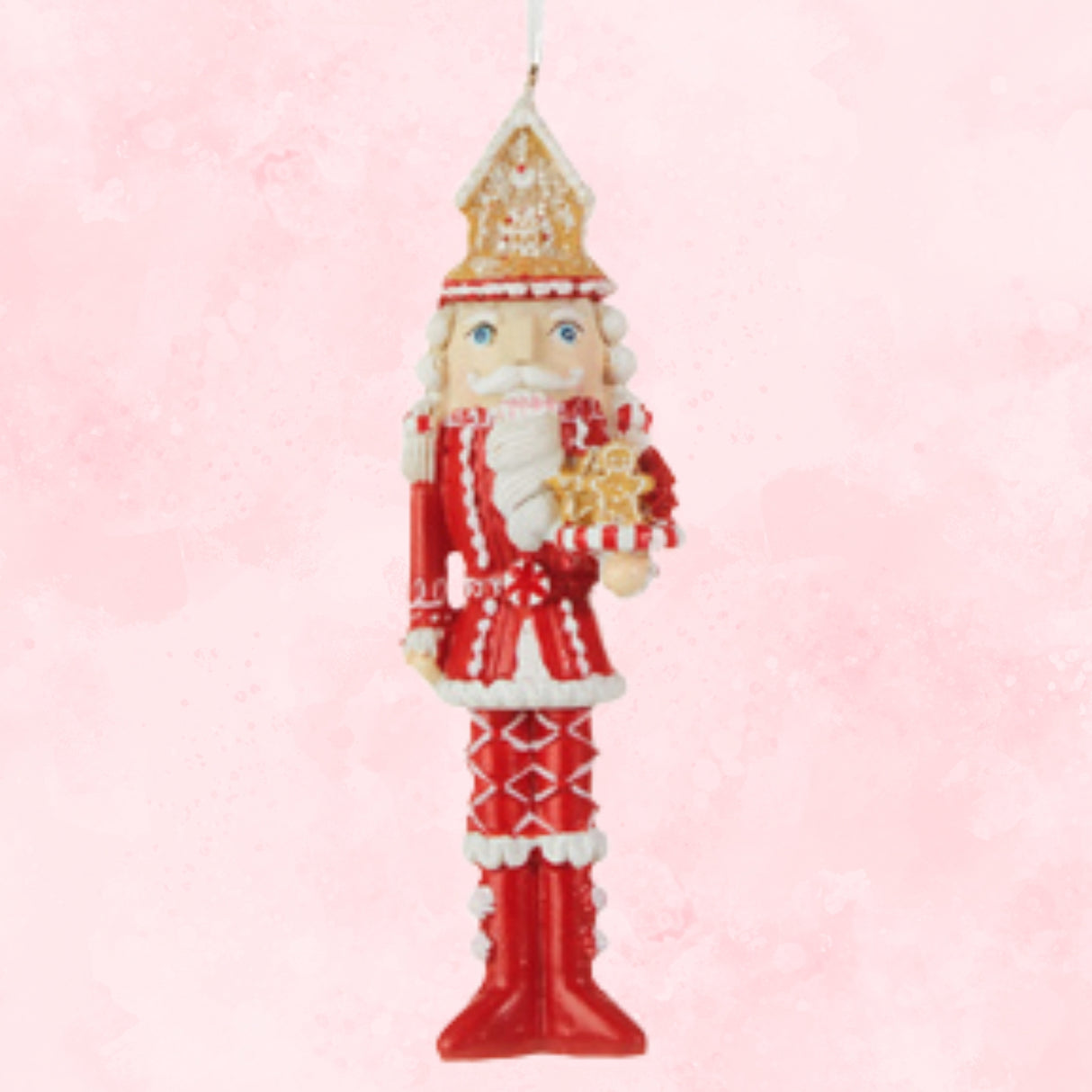 RAZ Imports 5.75" Resin Gingerbread Nutcracker Ornament