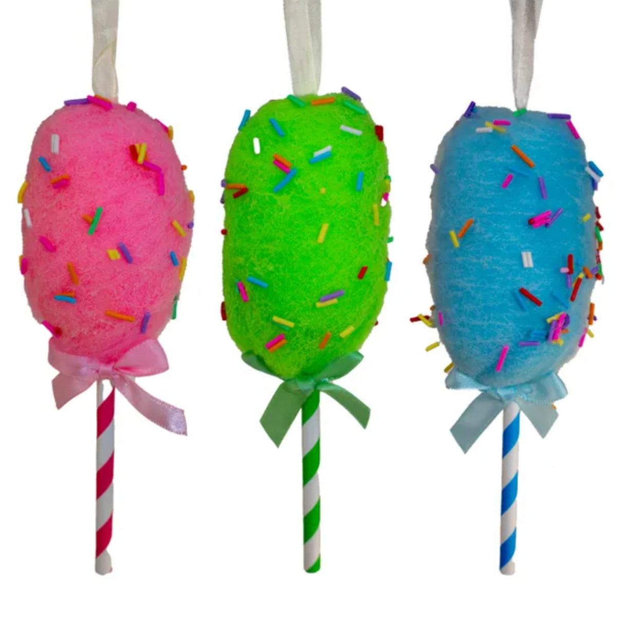 Cotton Candy Sprinkles Ornament Set of 3