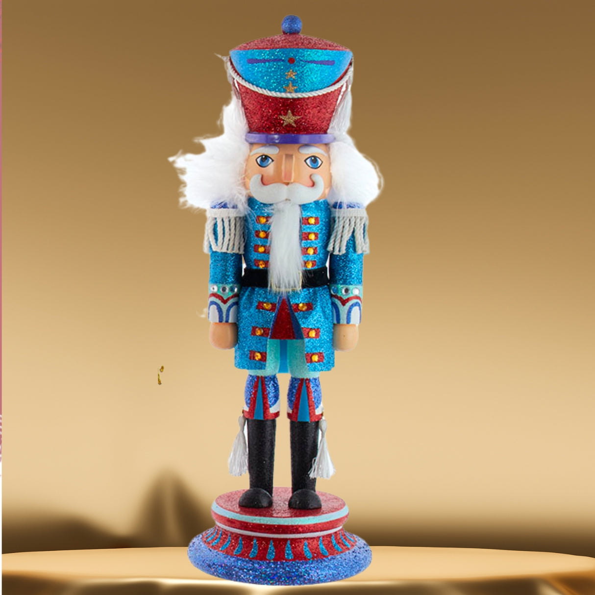 15" Hollywood Nutcrackers™ Blue Hat Colorful Soldier Nutcracker