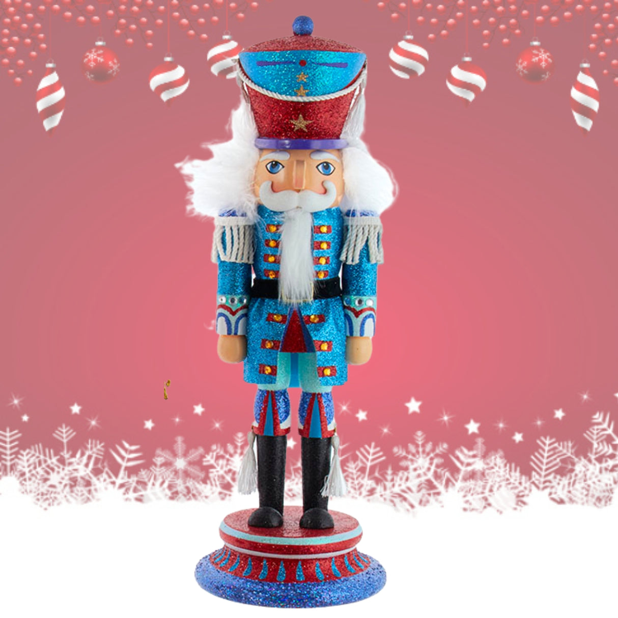 15" Hollywood Nutcrackers™ Blue Hat Colorful Soldier Nutcracker