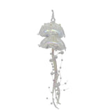 Kurt Adler 10" Glass Iridescent Jellyfish Ornament