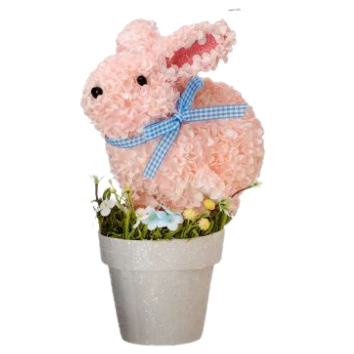 PRE-ORDER-Regency 9.75" Flowering Bunny in Pot MT25988