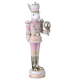 PRE-ORDER-Regency 31.5" Pink Resin Soldier Bunny Cupcake Hat MT26147