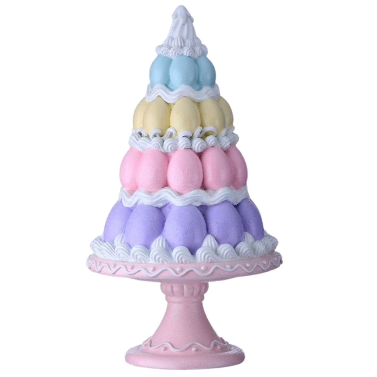 PRE-ORDER-Regency 14" Resin Easter Egg Tree on Pedestal MT26181