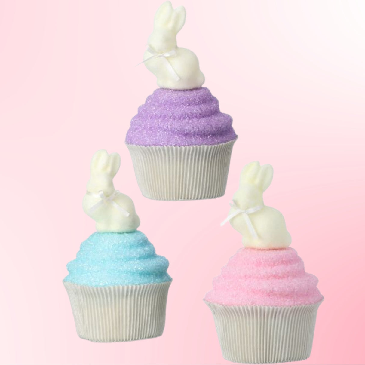 PRE-ORDER -Regency 7" Vintage Bunny Cupcake Easter Set MT26282