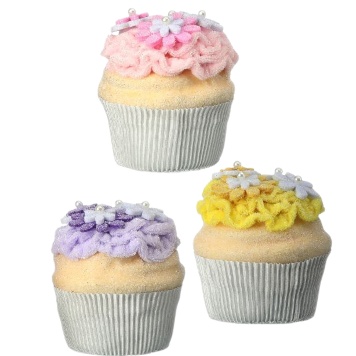 Regency 4" Foam Vintage Easter Blossom Cupcake MT26324