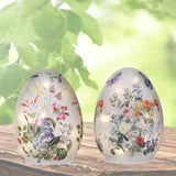 PRE-ORDER-Regency Easter 6" LED Battery Timer Glass Egg Set Decor MT26593