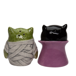 Cosmos Halloween Dracula And Mummy Salt And Pepper Set