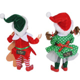 Karen Didion Green Polka Dot Gingerbread Elf Set