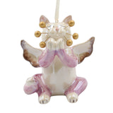 Whisker the Purple Angel Cat Ornament