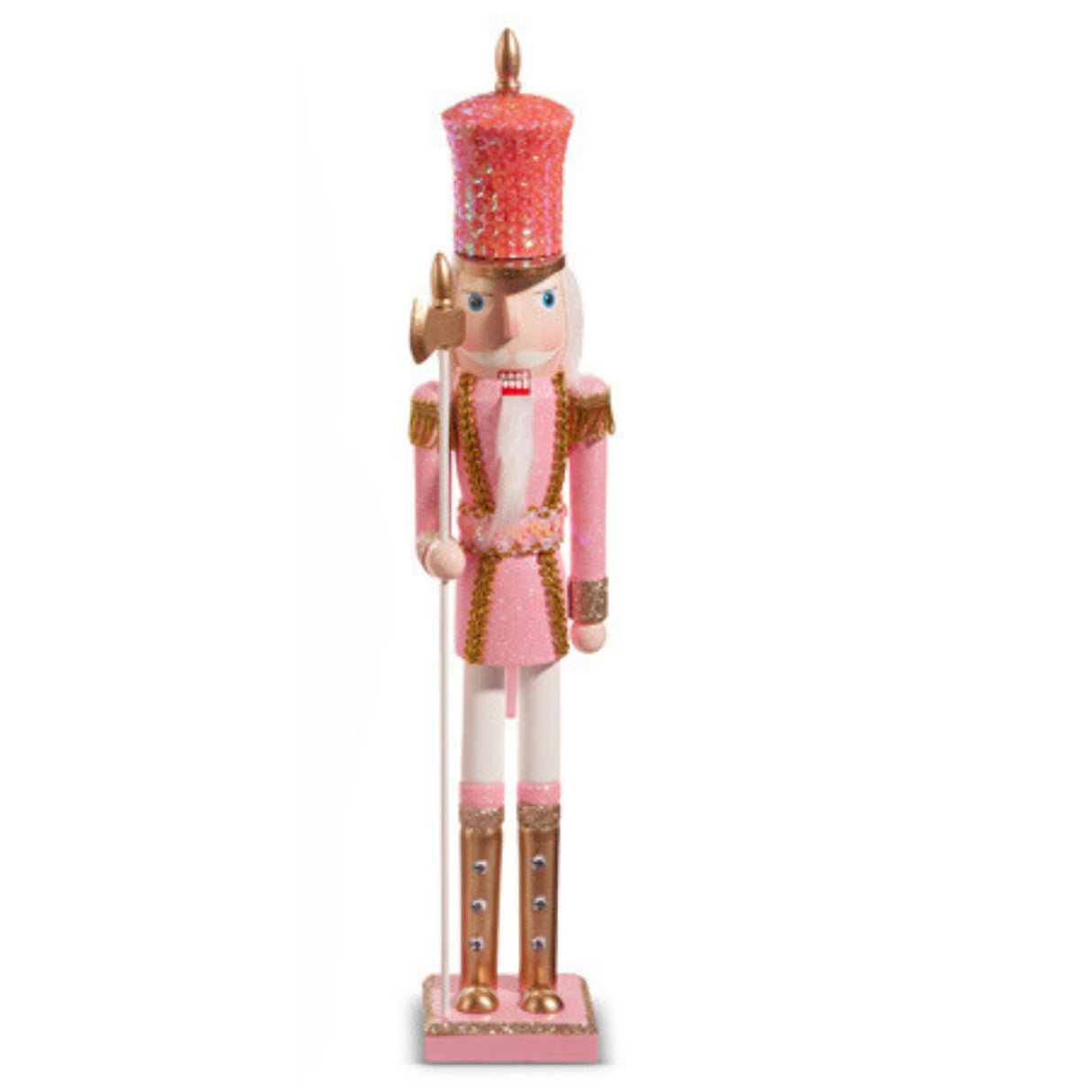 Raz Exclusive Raz 18.5" Glittered Pink Nutcracker