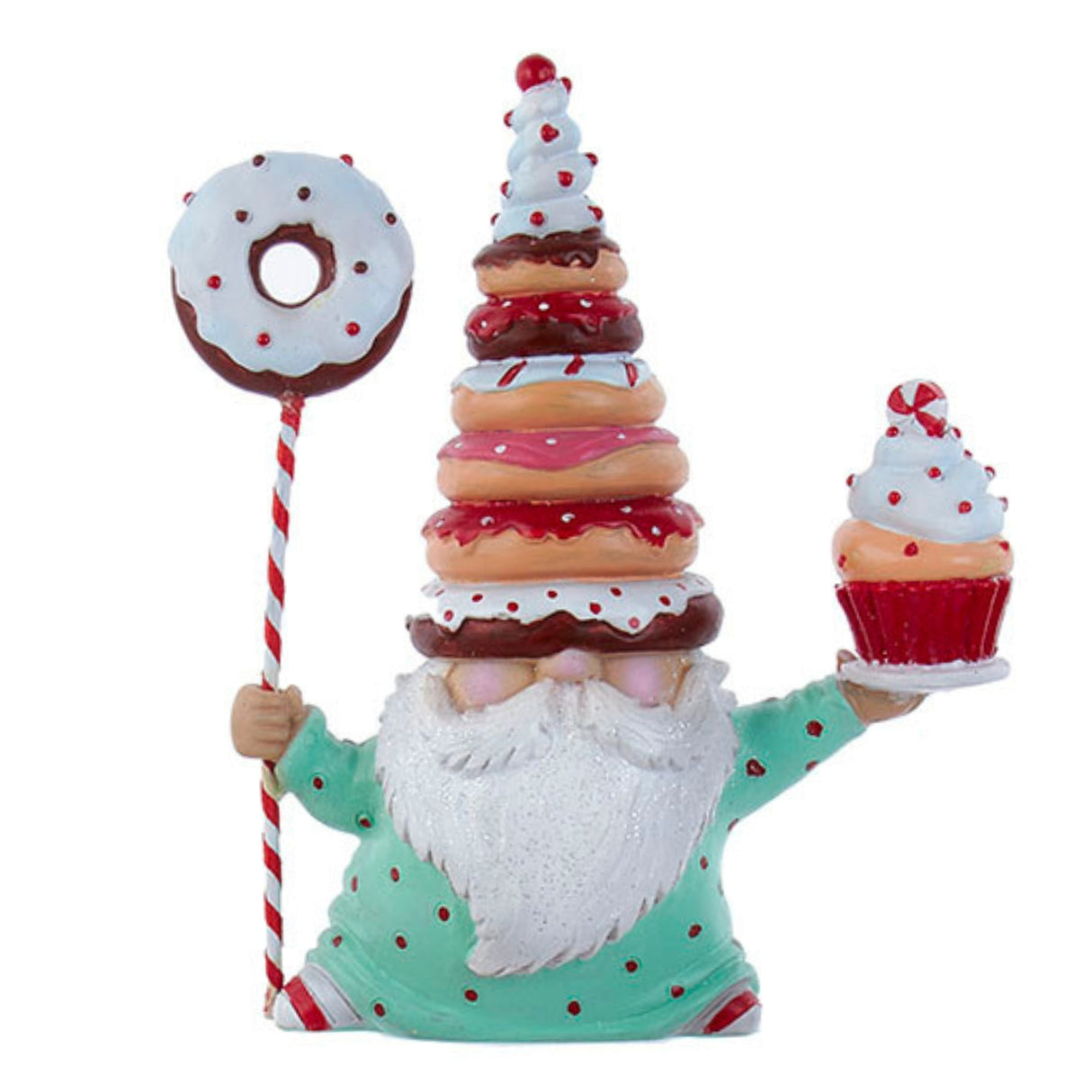 Kurt Adler 7" Jolly Jingles Sweet Shop Gnome Table Piece Set of 3