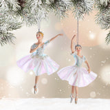 Opalescent Ballerina Ornaments Set NEW 2024