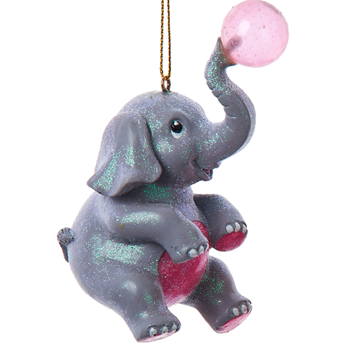 3.5" Spoonful of Sugar Bubble Gum Giraffe, Zebra and Elephant Ornament