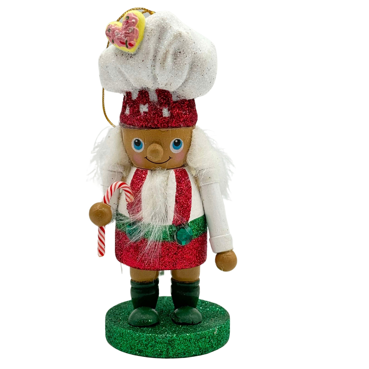 Kurt Adler 5" Hollywood Nutcrackers™ Gingerbread Boy or Girl Nutcracker Ornament