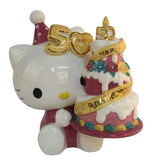 Hello Kitty 50th Anniversary Holding Cake Figurine Limited Edition 23641-BS