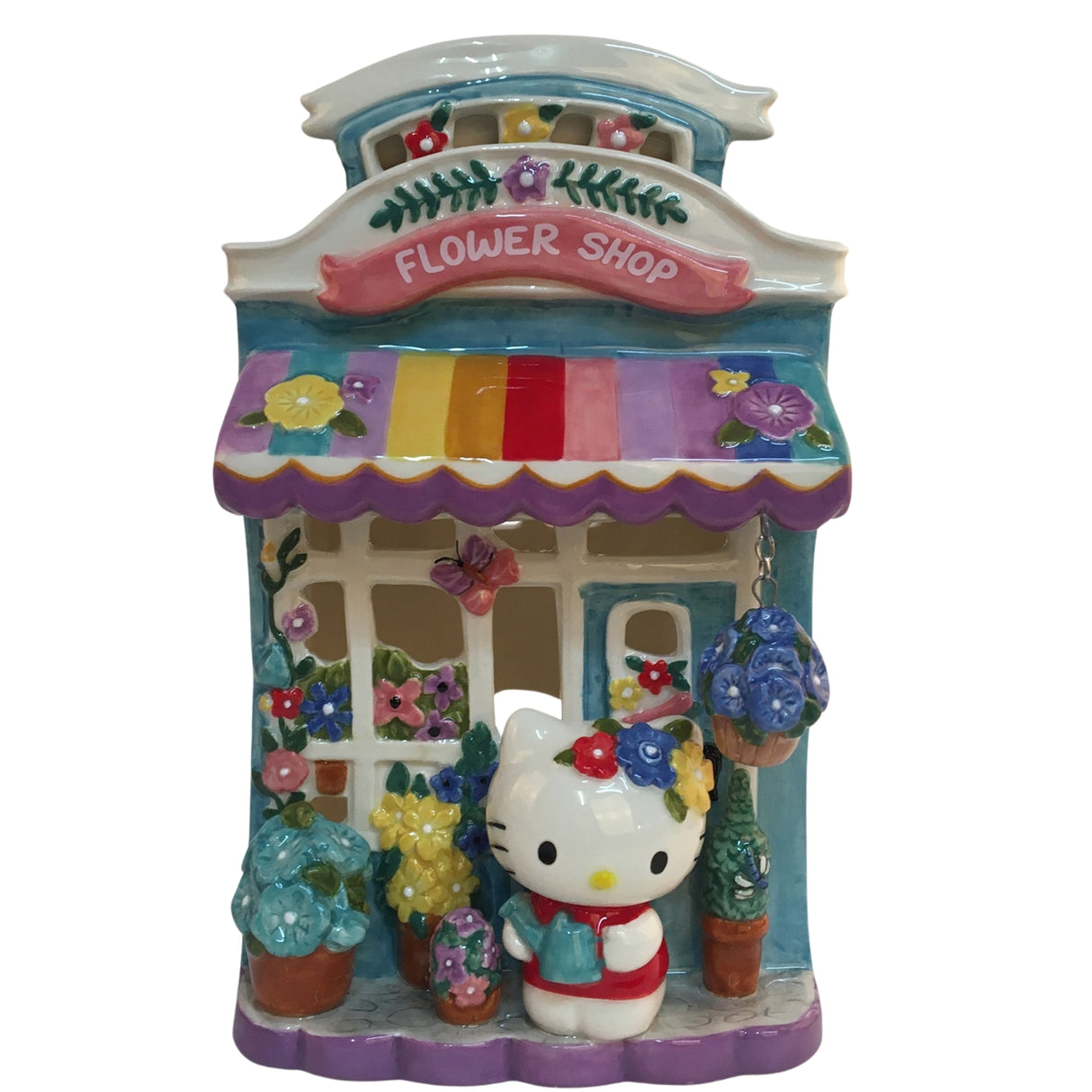 Hello Kitty Floral Garden Shop Tealight Holder