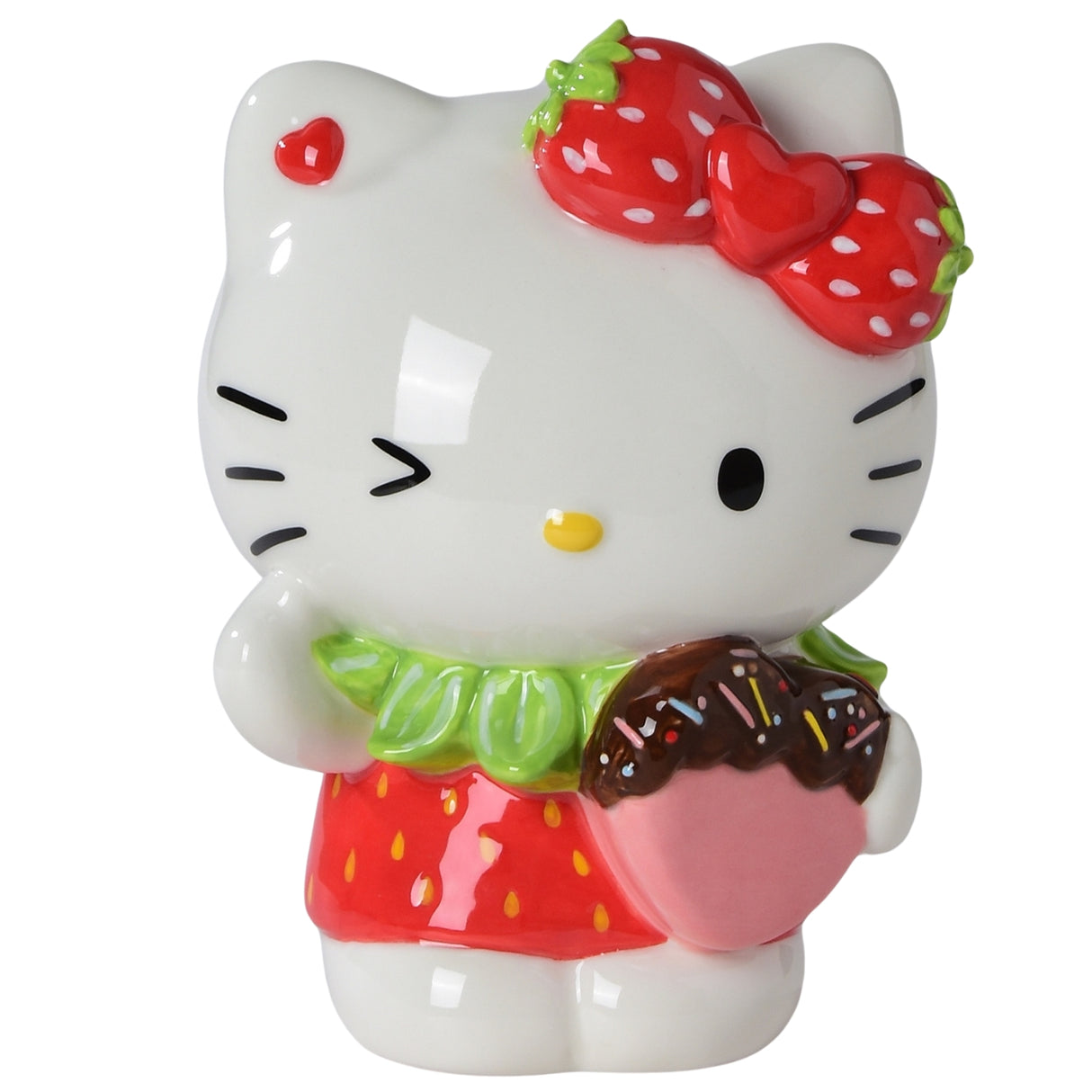 Hello Kitty with Strawberry Figurine by Blue Sky Clayworks