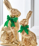 Raz 14" or 18.25" Gold Chocolate Bunny Easter Decoration