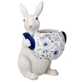 PRE-ORDER-Regency 8.75-9.75" Resin Bunny w/ Teapot & Cup MT25783