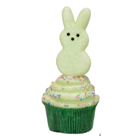 Regency Easter 8.5" Styro Glittered Bunny Peep Cupcake MT25900