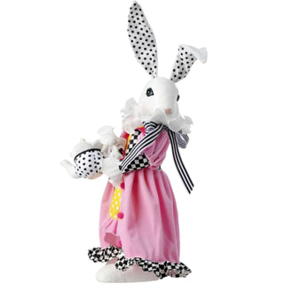 Regency 19-23" Styro Tea Party Bunny Girl Boy Black White Polka Dot MT26011