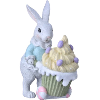 Regency 7-8" Resin Sweets Bunny Ice Cream or Cupcake MT26186