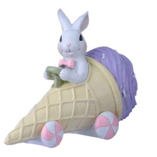 Regency 7-8" Resin Sweets Bunny Ice Cream or Cupcake MT26186