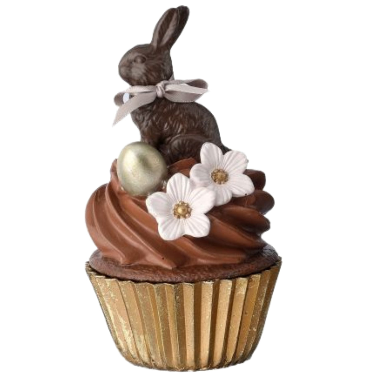 Regency 6" Resin Bunny Cupcake White Chocolate or Chocolate MT26228