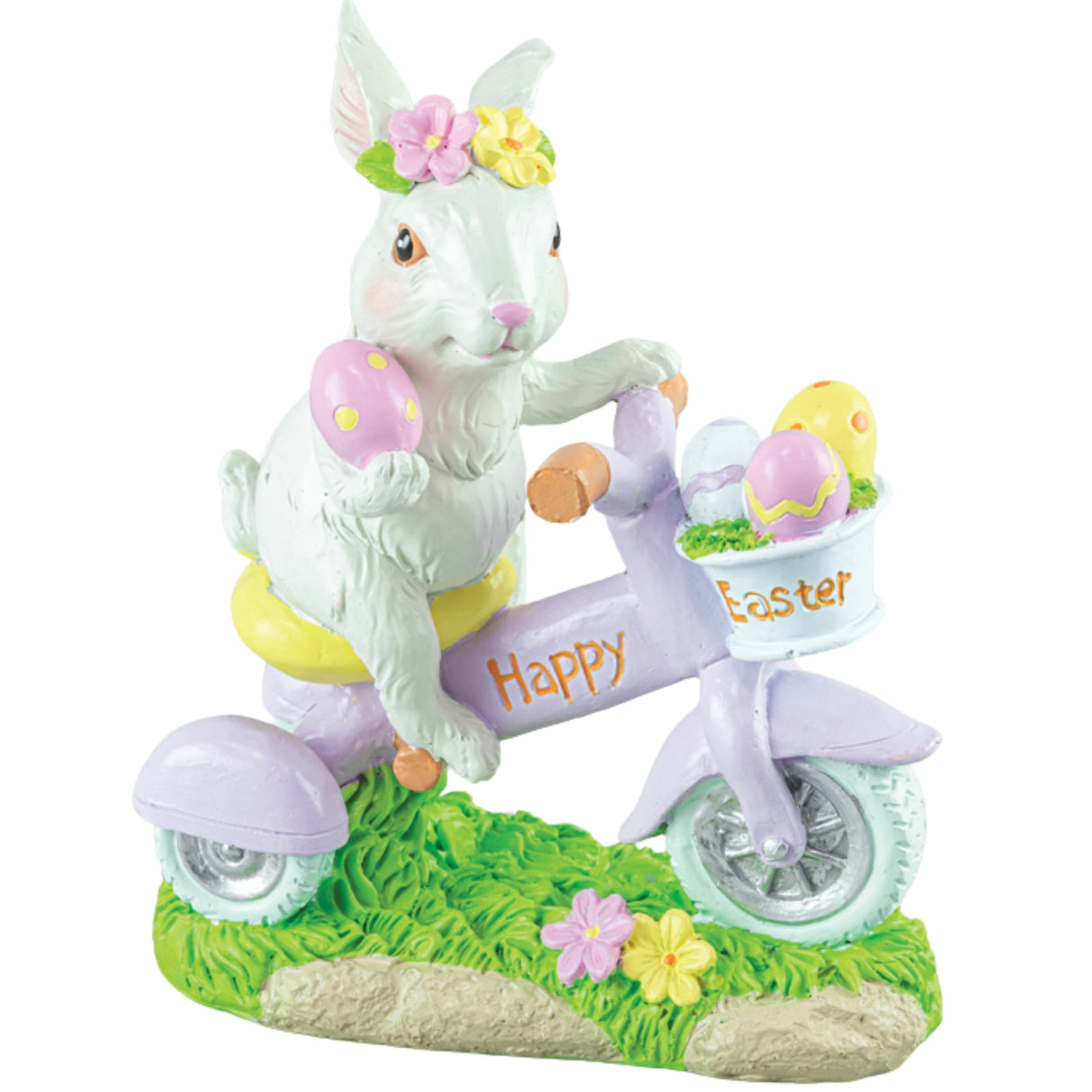 Hanna's Handiworks 6.5" Happy Easter Bunny on Trike Tabletop 65423