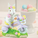 Hanna's Handiworks 6.5" Happy Easter Bunny on Trike Tabletop 65423