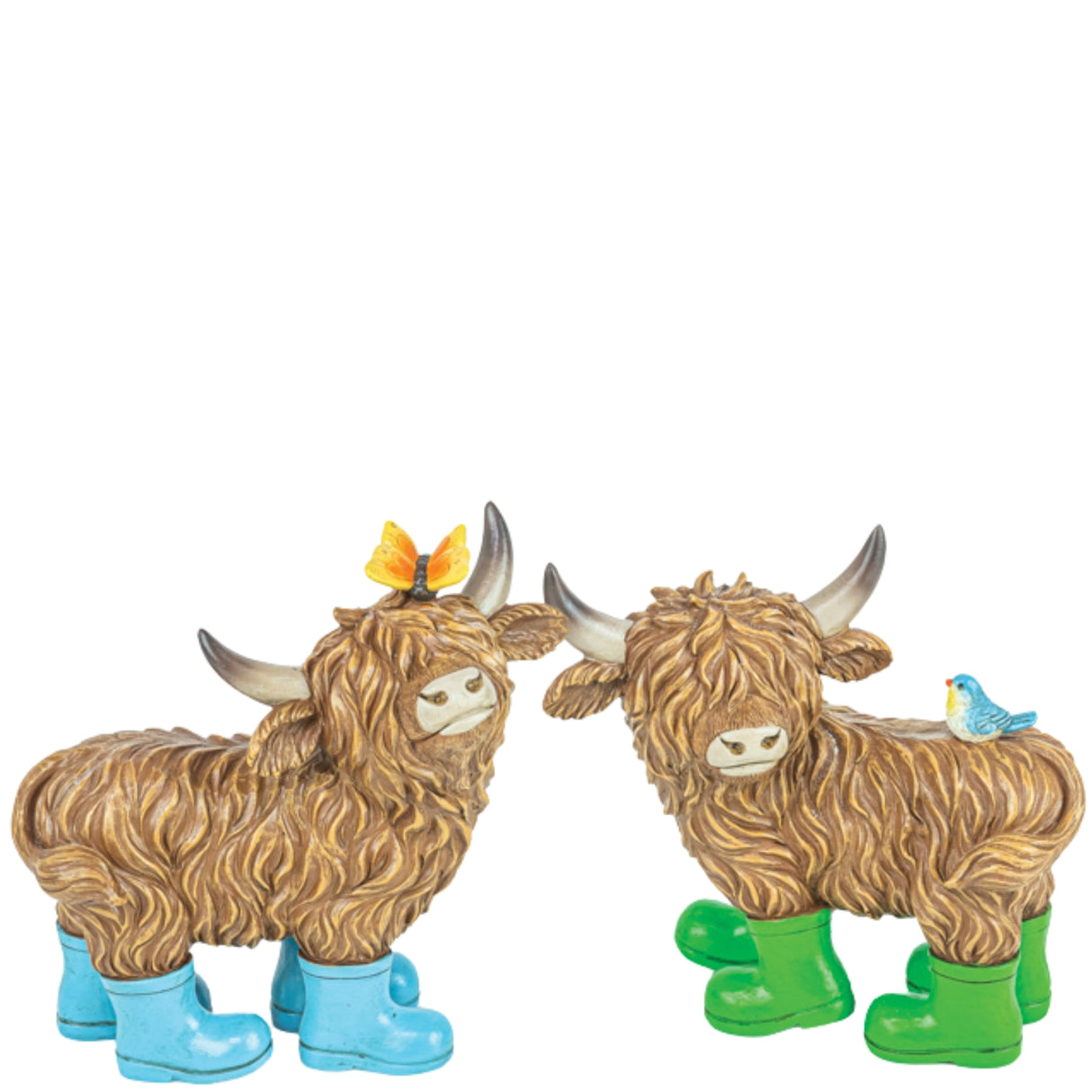 Hanna's Handiworks Highland Cows w/ Rainboots Spring 65481