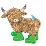 Hanna's Handiworks Highland Cows w/ Rainboots Spring 65481