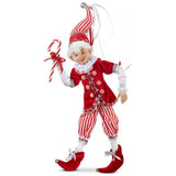 PRE-ORDER Raz 16" Make it Merry Candy Red Striped Elf