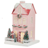 PRE-Order Raz 12" LIGHTED PINK PAPER HOUSE 4319038