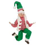 PRE-ORDER Raz 16" STRIPED POSABLE ELF  4502291