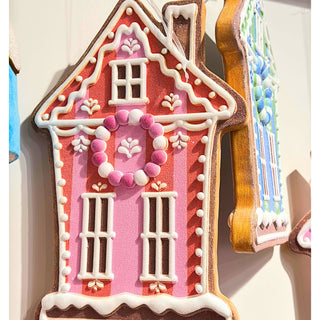 PRE-ORDER Raz 6" or 12" Vivid Jolly Gingerbread House Ornament 4516578/79