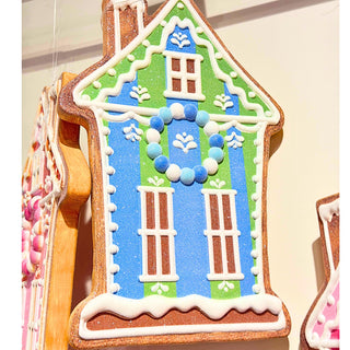 PRE-ORDER Raz 6" or 12" Vivid Jolly Gingerbread House Ornament 4516578/79