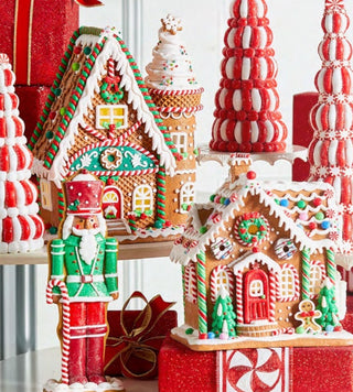 PRE-ORDER  Raz 10" Lighted Gingerbread House 4516675